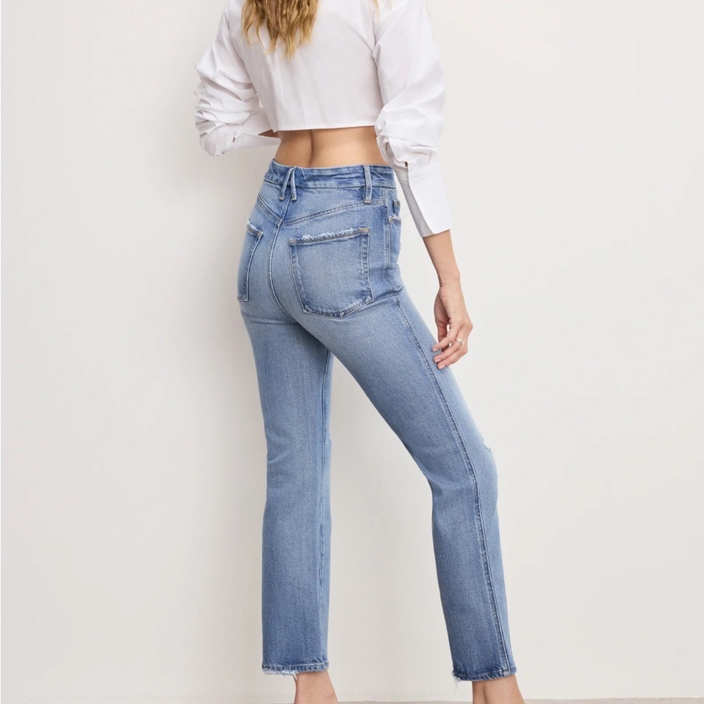 NWT Good American Good Curve Straight Size 4 Jeans - Picture 3 of 8